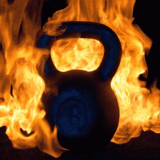 Kettlebell en feu