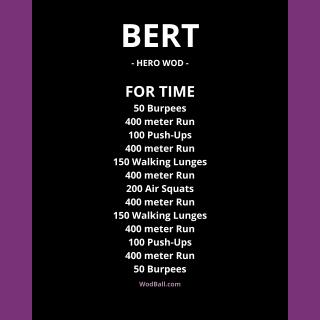 Bert WOD plan