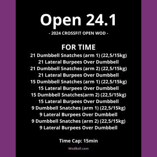 CrossFit 2024 Open 24.1 WOD