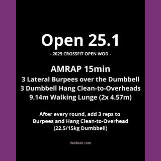 CrossFit Open WOD 25.1