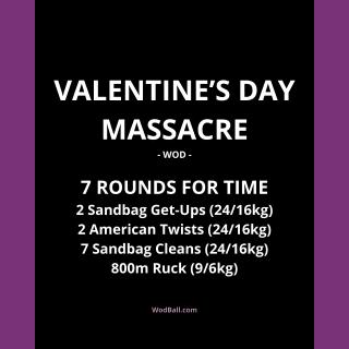 Valentine's Day Massacre WOD plan