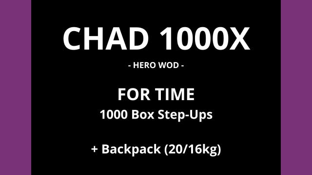 Chad 1000X WOD