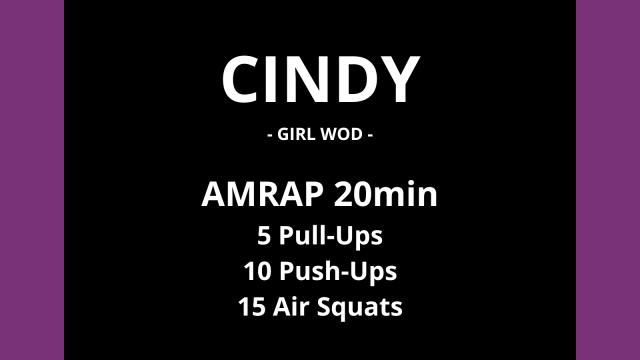 Guide WOD Cindy