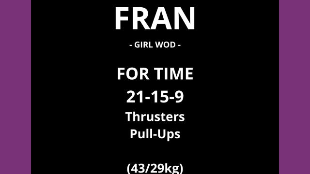 WOD Fran guide