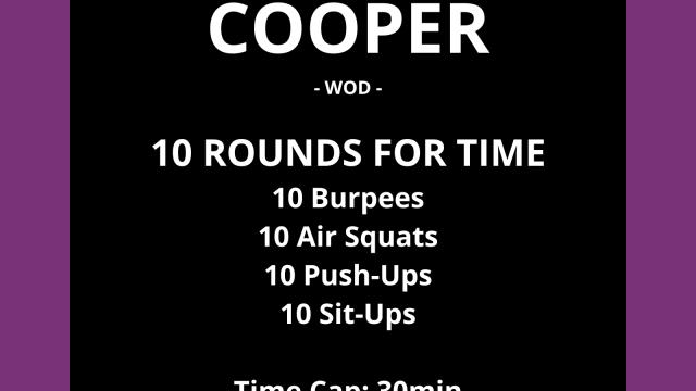 WOD : Cooper