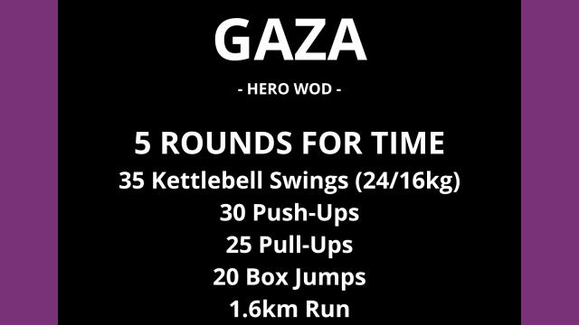 Gaza WOD plan