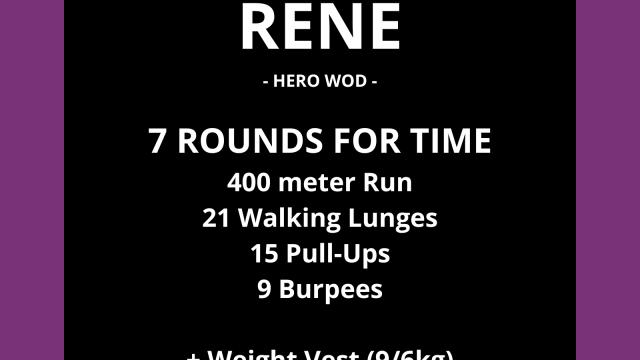 René WOD plan